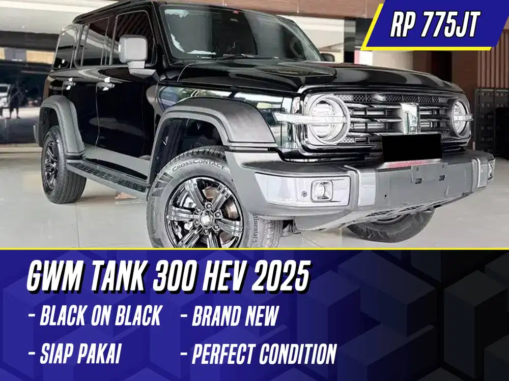 GWM Tank 300 HEV 2025 Black Hitam Hybrid