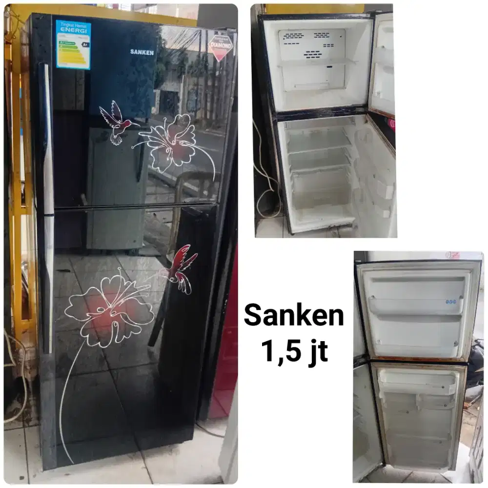 Kulkas SANKEN bekas bergaransi