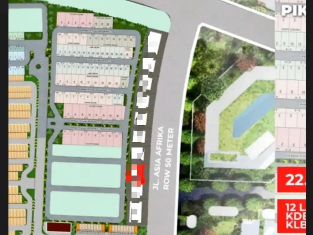 Jual Kav PIK2 Extention AAK Over Cicilan Luas 1005m² Hadap Utara