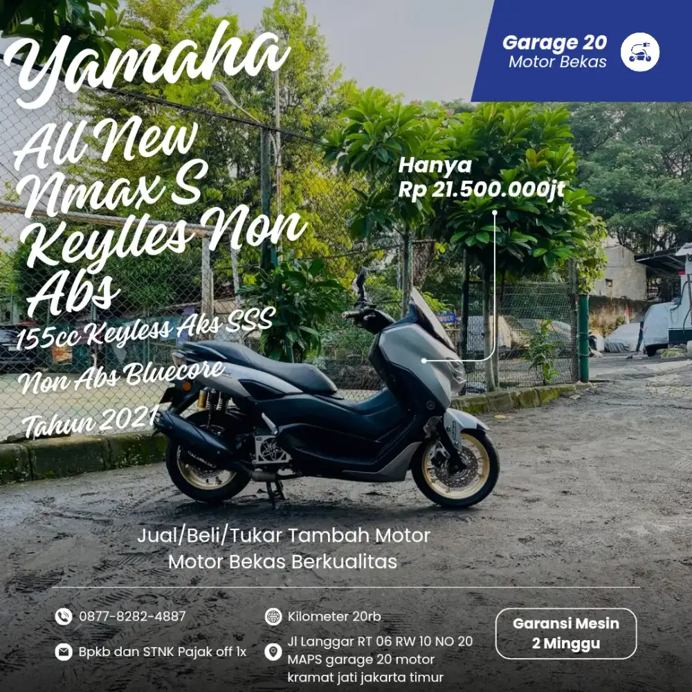 Yamaha Nmax S Keylles 155cc Non Abs Tahun 2021 Pajak Off