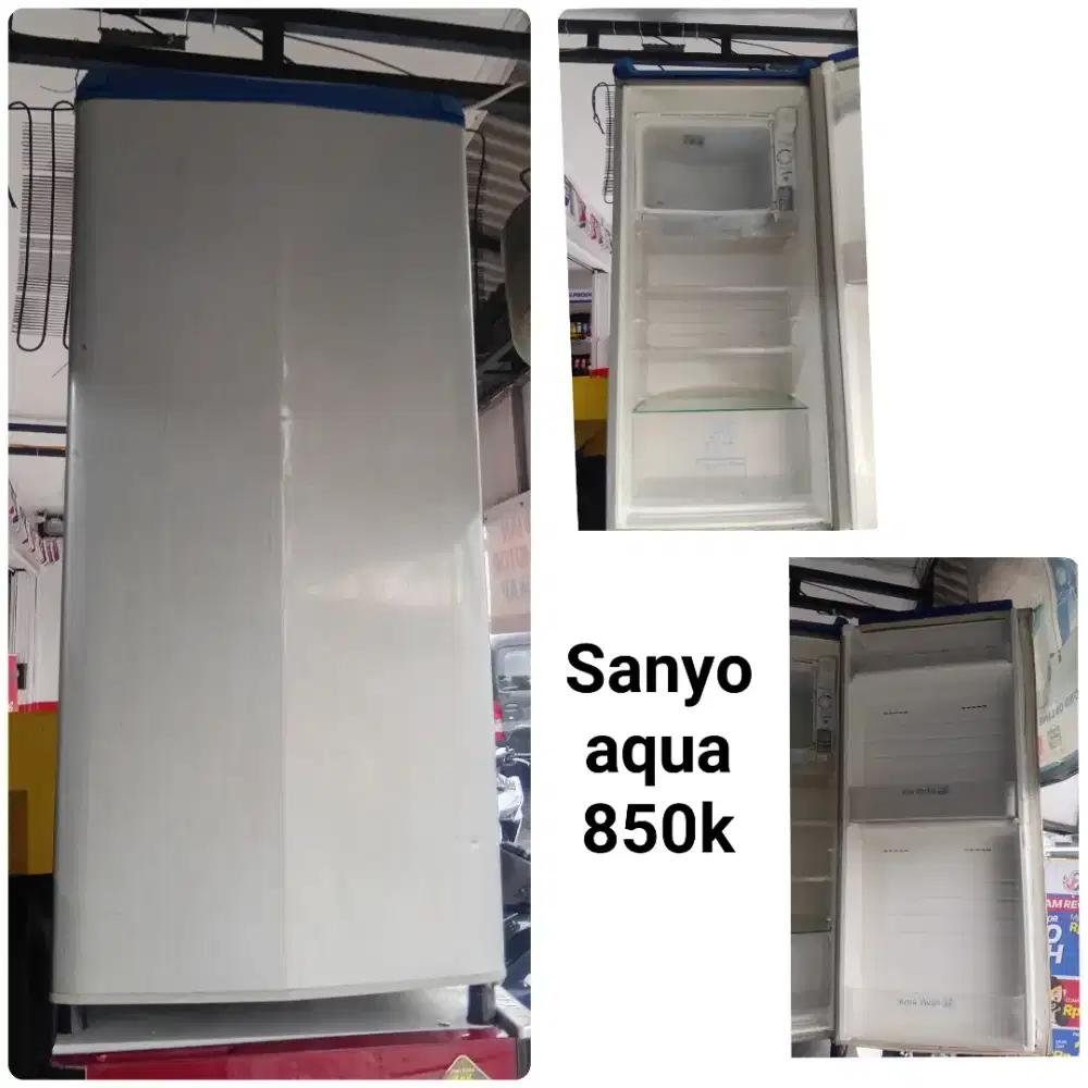 Kulkas AQUA SANYO bekas bergaransi