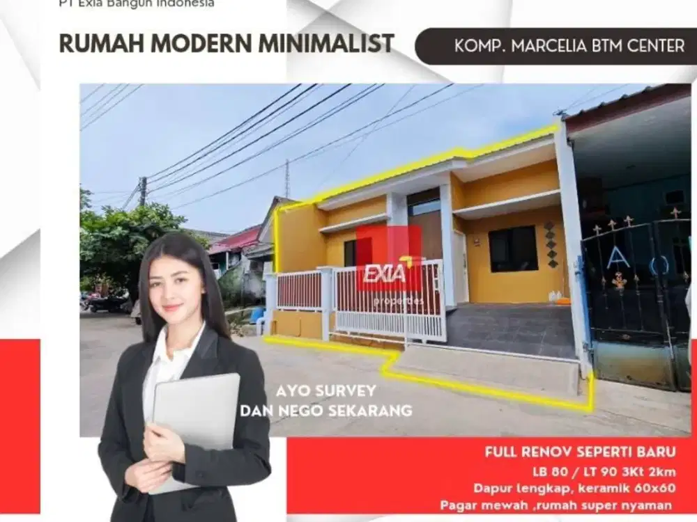 Dijual cepat Rumah baru Marchelia pusat kota Batam center bisa KPR