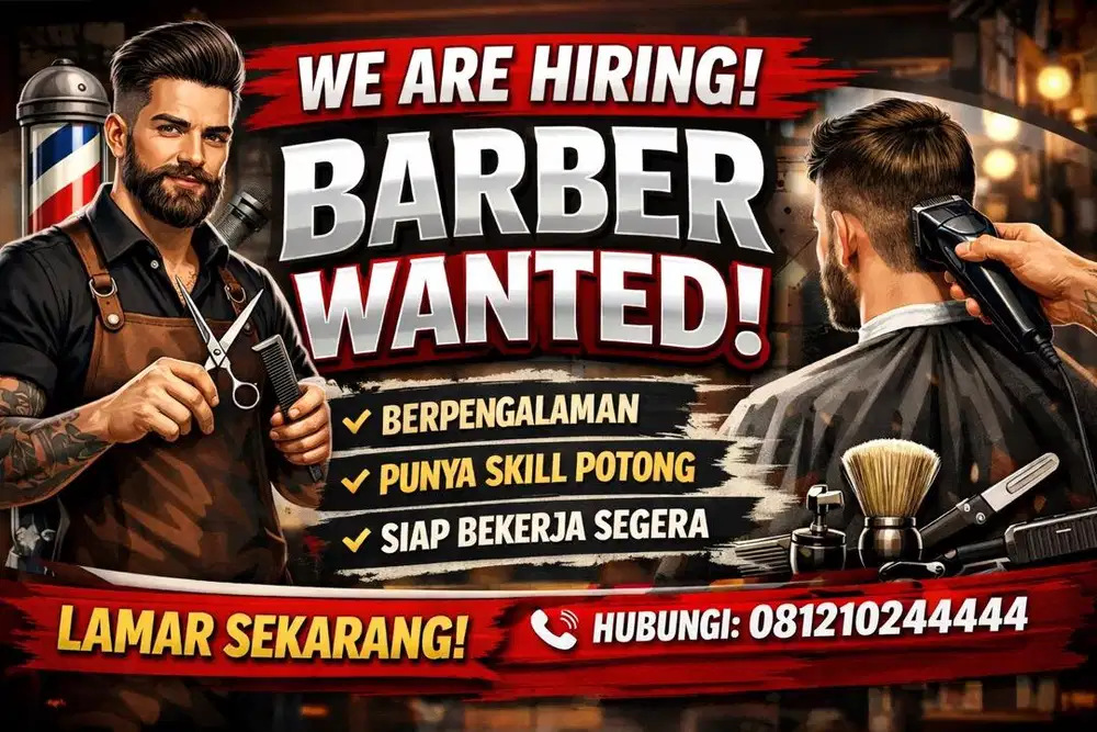 Lowongan pekerjaan barber