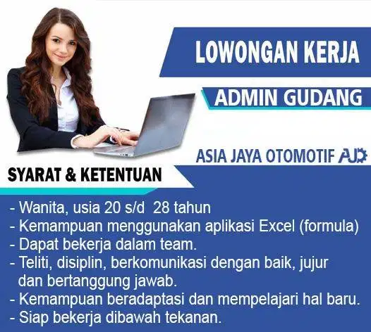 JAKARTA UTARA/BARAT - Admin Gudang