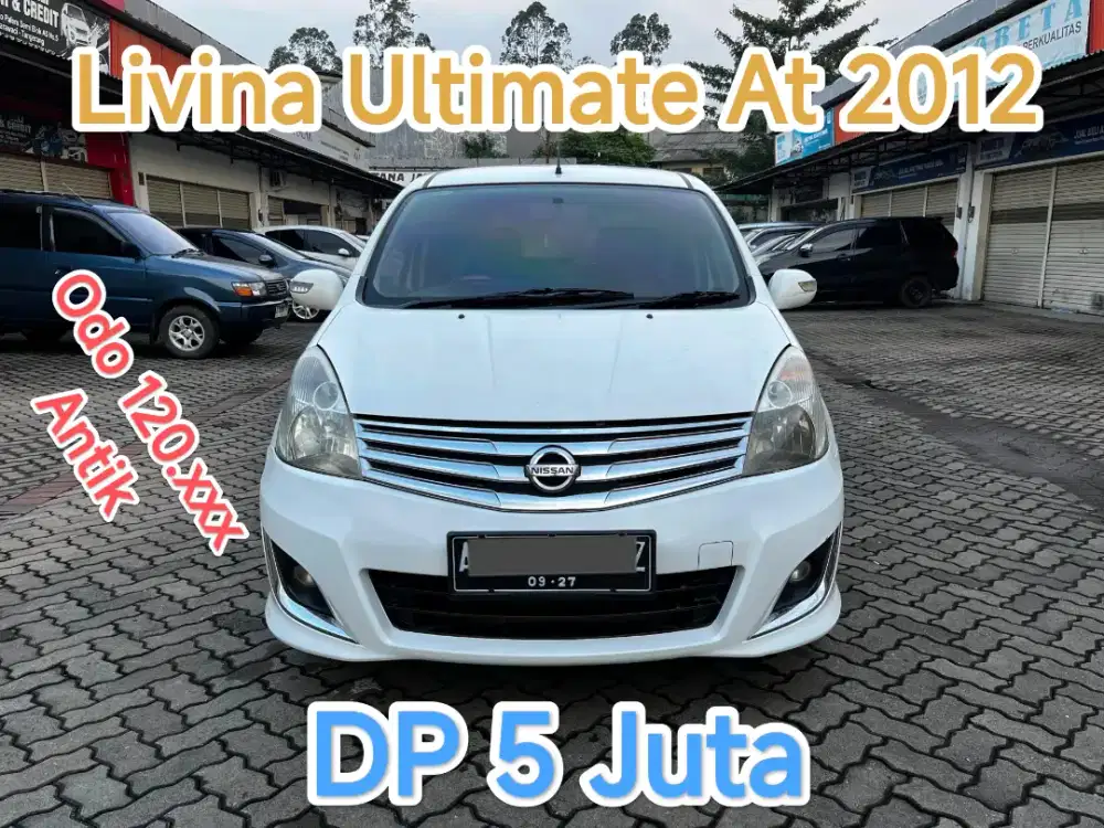 5JT LIVINA ULTIMATE 2012 AT FACELIFT GRILL 2013 WHITE EDITION !!