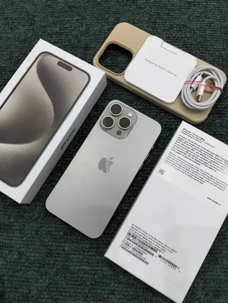 iPhone 15 PROMAX 256gb Inter All Operator fullset mulus