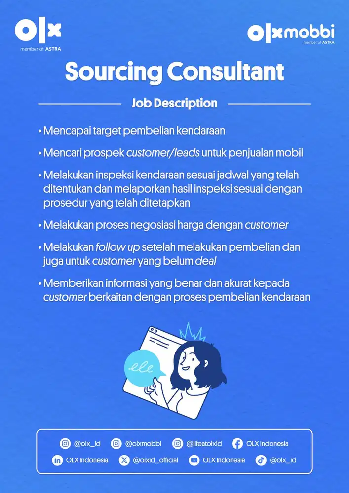 Sourcing Consultant (Inspeksi Mobil Second)