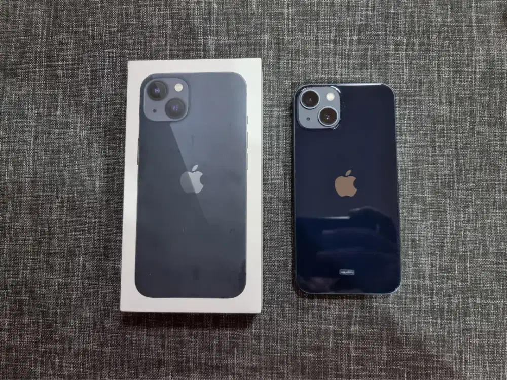 iPhone 13 128GB Black, Resmi iBox, BH 86%, Mulus, Fullset Ori Lengkap