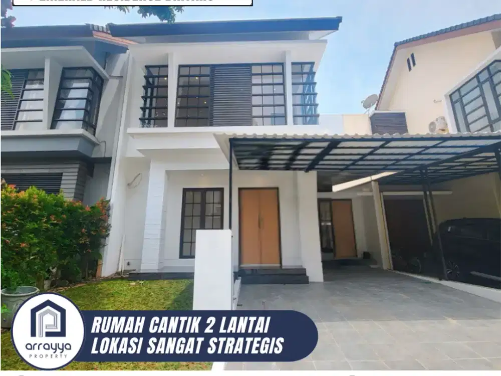 RUMAH CANTIK 2 LANTAI MASIH BARU DI EMERALD RESIDENCE BINTARO (DM80)