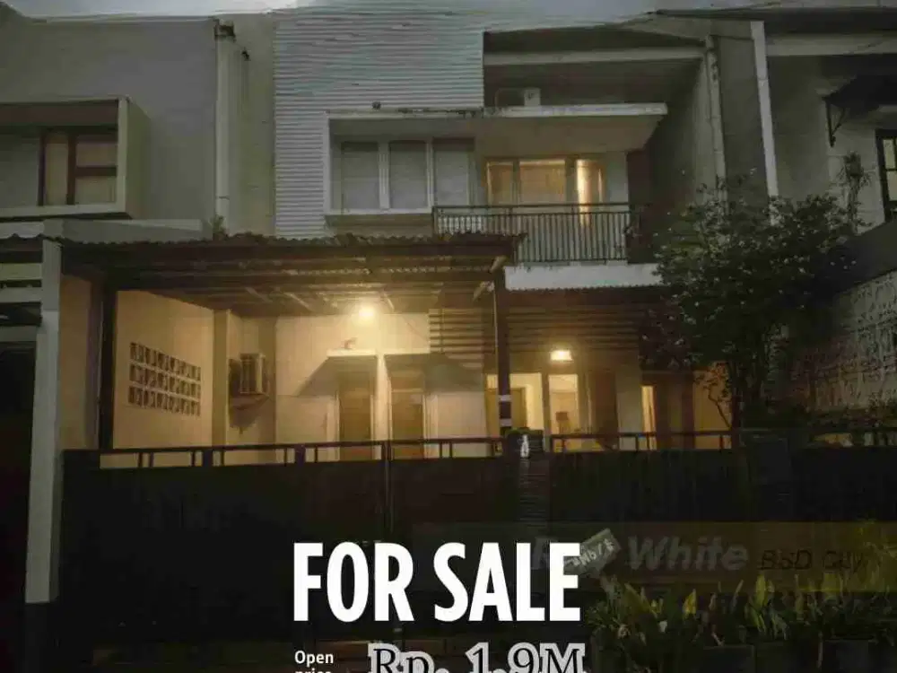 Rumah Luas Dan Strategis dekat TOL DI BSD Lama BSD City