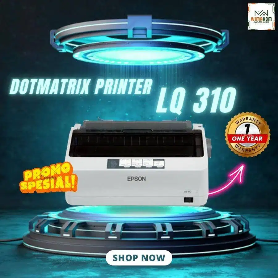 Printer Dotmatrix Epson LQ-310 Fullset Dus Garansi 1 Tahun
