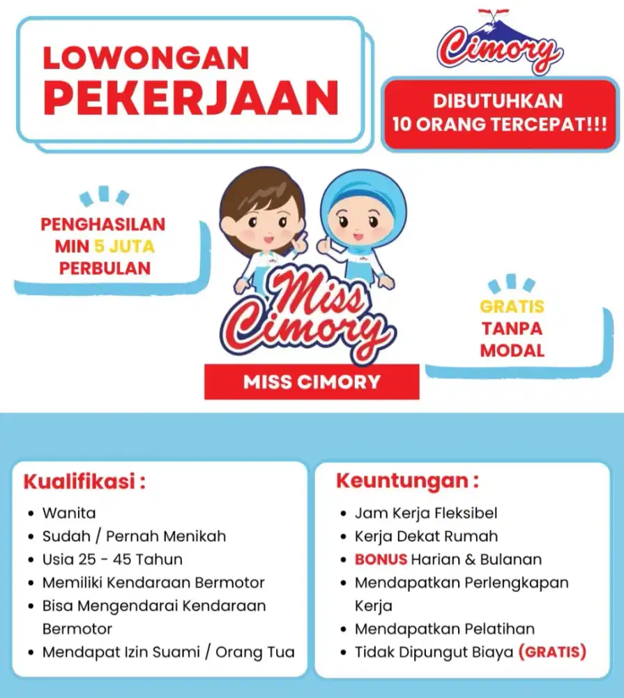 Lowongan Kerja Miss Cimory