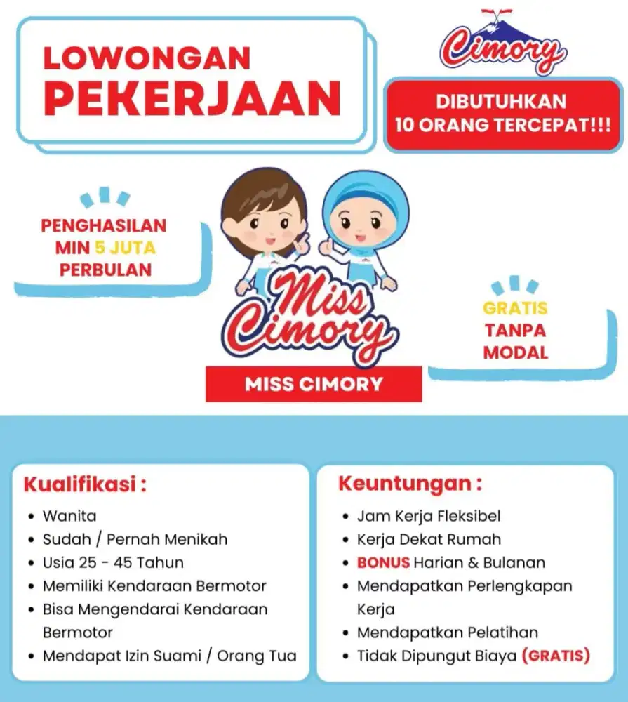 Lowongan Kerja Miss Cimory