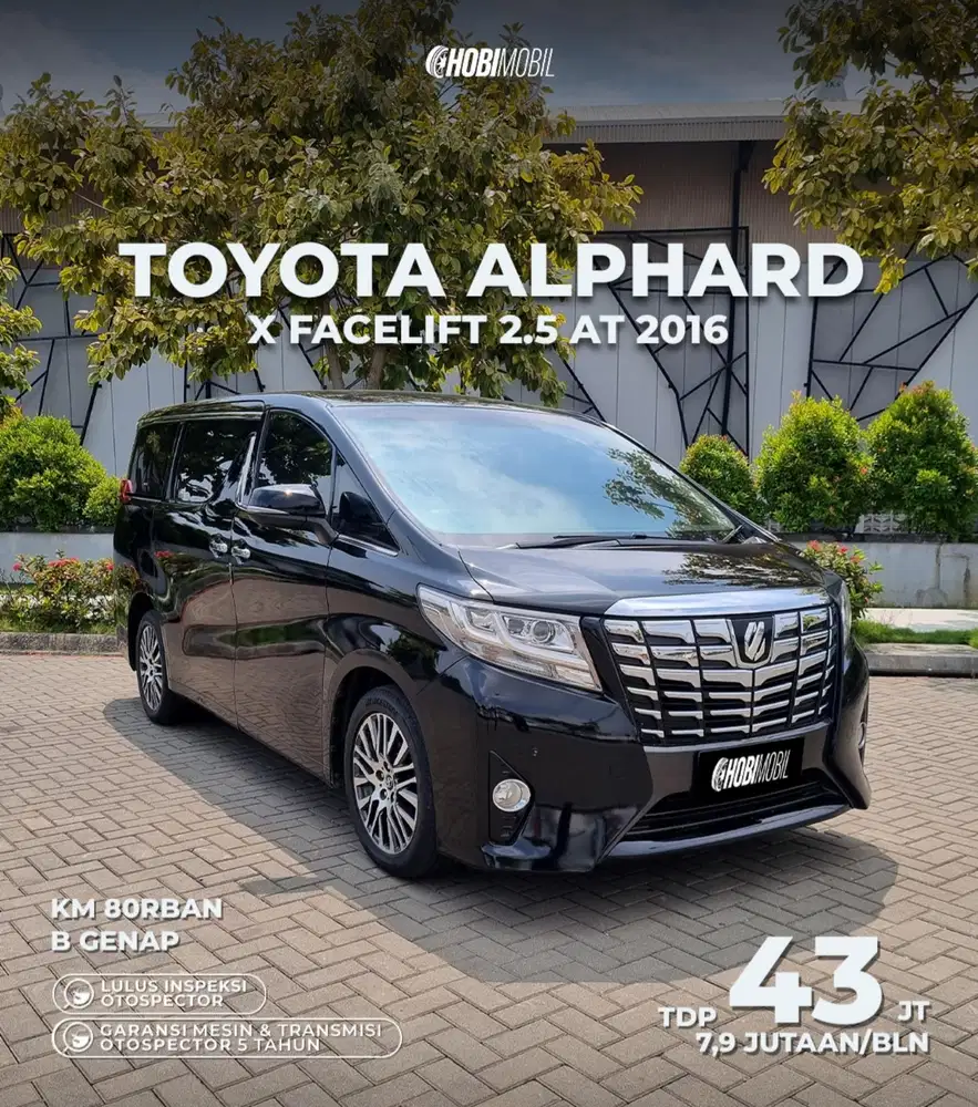 Alphard X Facelift 2.5 AT Pmk 2017