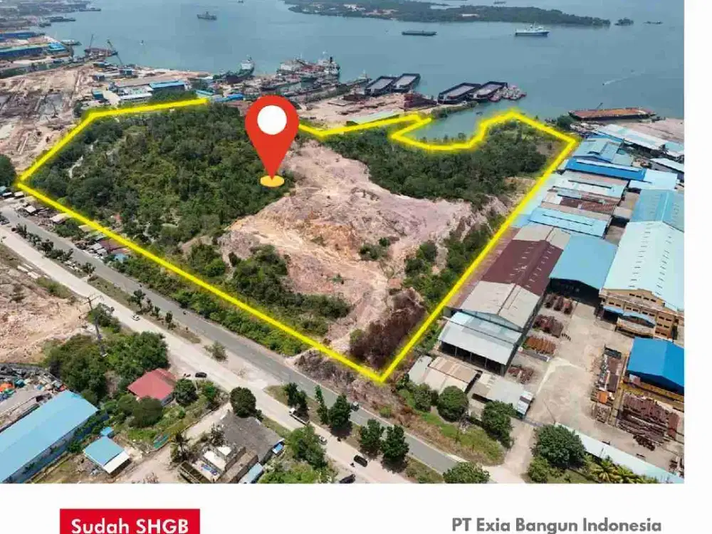 dijual Lahan Industri Shipyard 9,1 hektar Tanjung Uncang hadap Jalan Utama