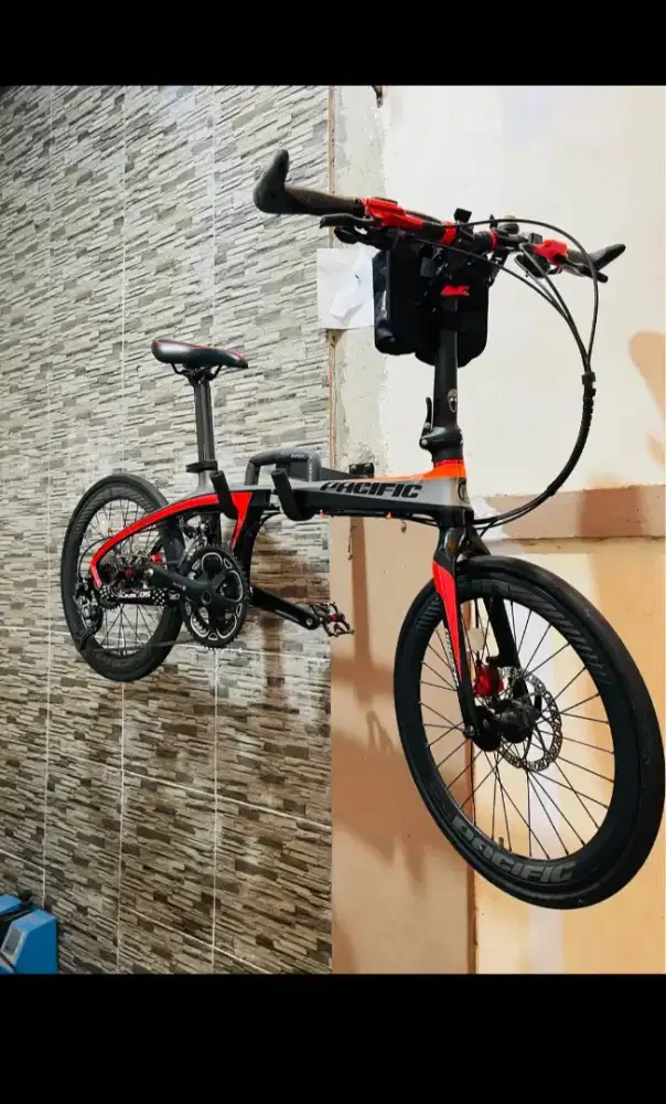 Sepeda lipat pasific carbon ilution 3.0 like new