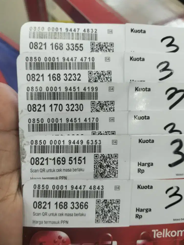 Perdana Simpati 11  digit  segel