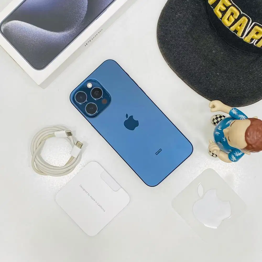 Second iphone 15 promax 512 gb space blue titanium ex ibox