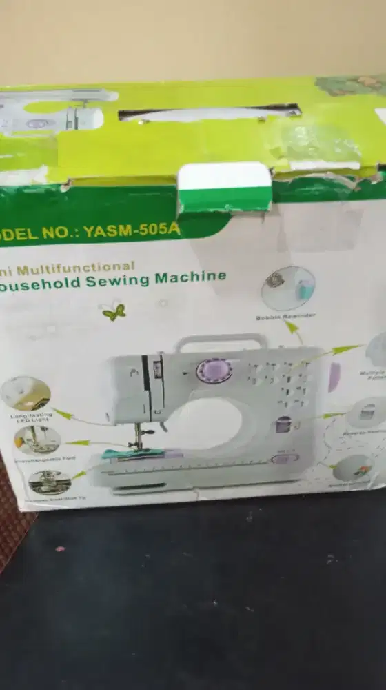 Mesin Jahit Mini Portable 505A Dengan 12 Pola Jahitan Bekas Like New