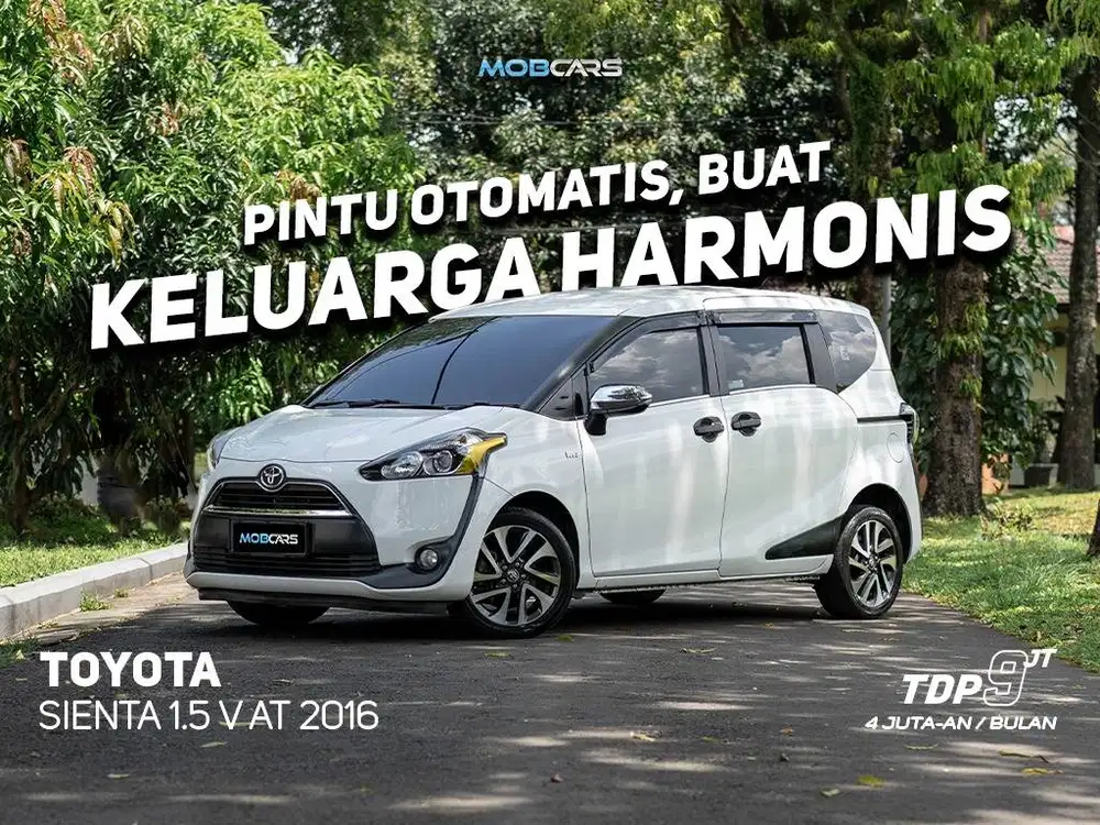 SIENTA 1.5 V AT MATIC 2016 GARANSI MESIN & TRANSMISI 1TH