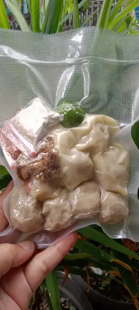 Pangsit bakso kuah