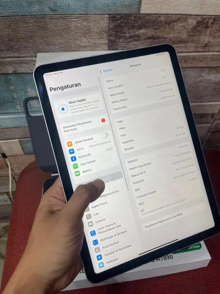 ipad air gen 5 64gb wifi cell ibox resmi