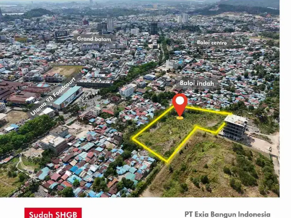 Dijual Tanah 1,2 hektar straegis di nagoya Peruntukan perumahan