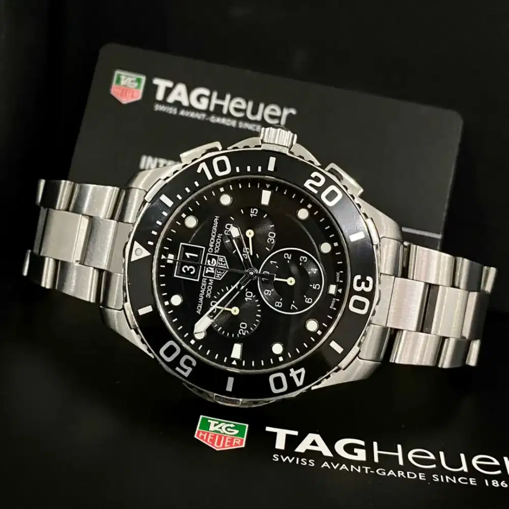 [For Sale] T4G Heuer Aquaracer 300M CAN1010 43mm Quartz Chronograph