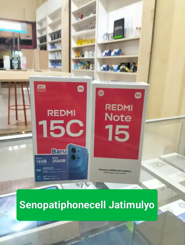 Redmi 15C  ram 8+8/256 gb Garansi Resmi Cash&Kredit