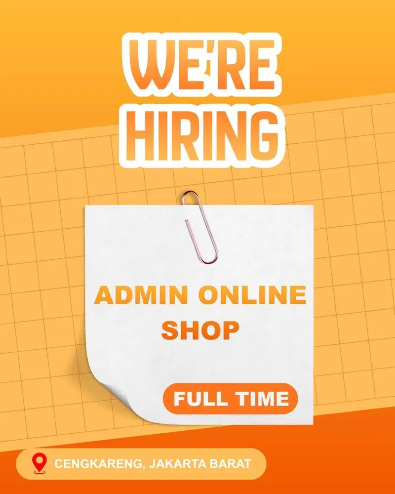 LOKER ADMIN ONLINE SHOP