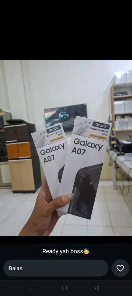 Samsung A07 4+4/64 gb garansi resmi sein1tahun promo!!