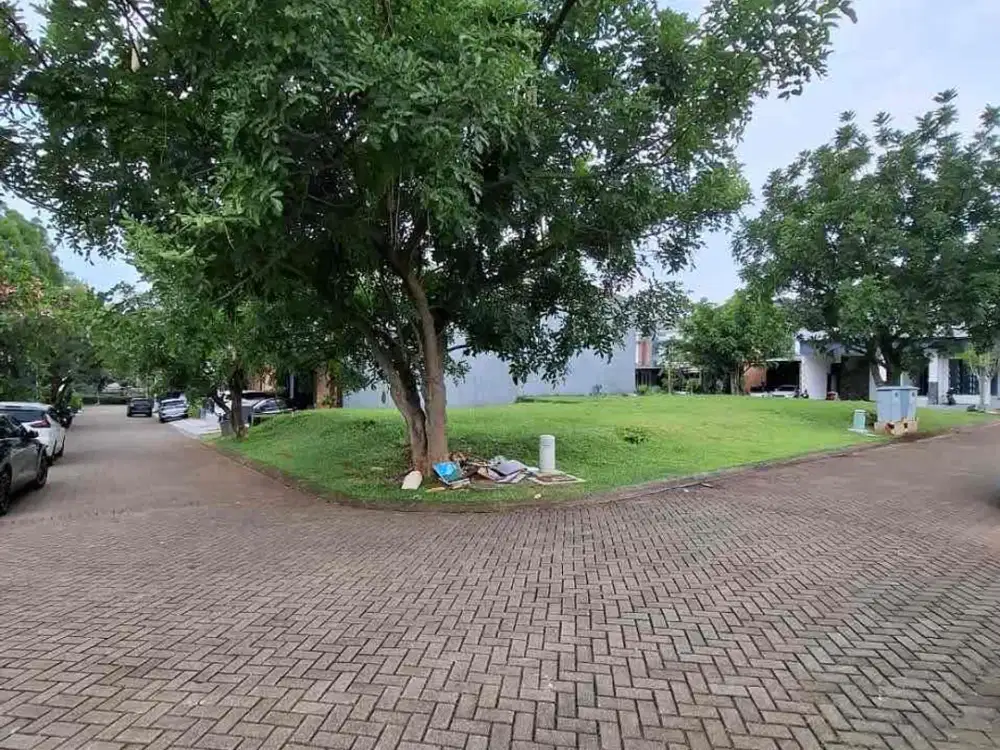 kavling siap bangun strategis posisi hoek dalam cluster discovery bintaro sektor 9
