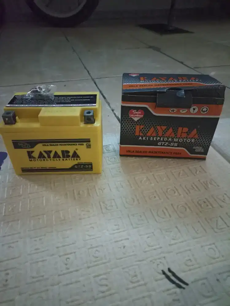 Aki motor KAYABA new...untuk semua jenis motor 12v 5 ampere