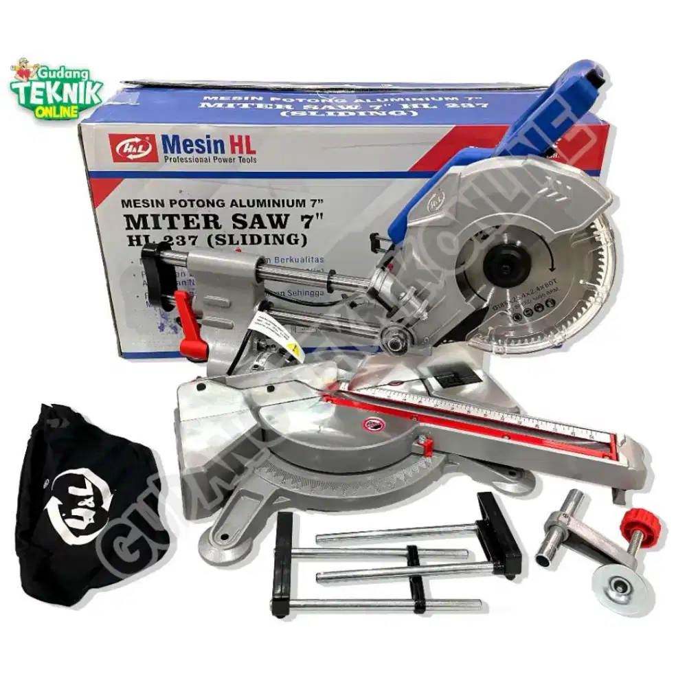 7 inch miter saw sliding mesin gergaji aluminium kayu