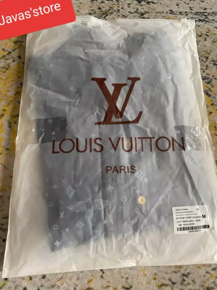 Auth kemeja lv louis vuitton soft Denim shirt