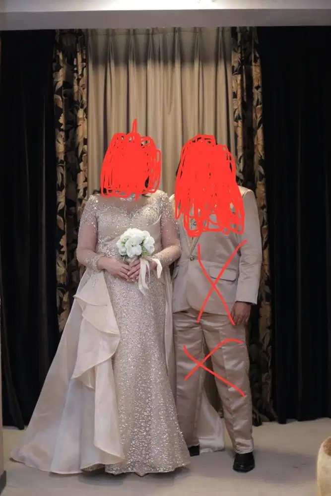 Ballgown Wedding Dress Gold