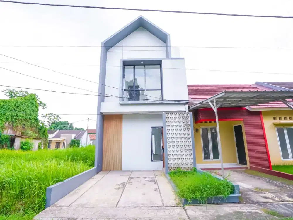 Rumah 2 Lantai 12 Menit ke Pintu Tol Sawangan 4 Hadap Selatan J-39631