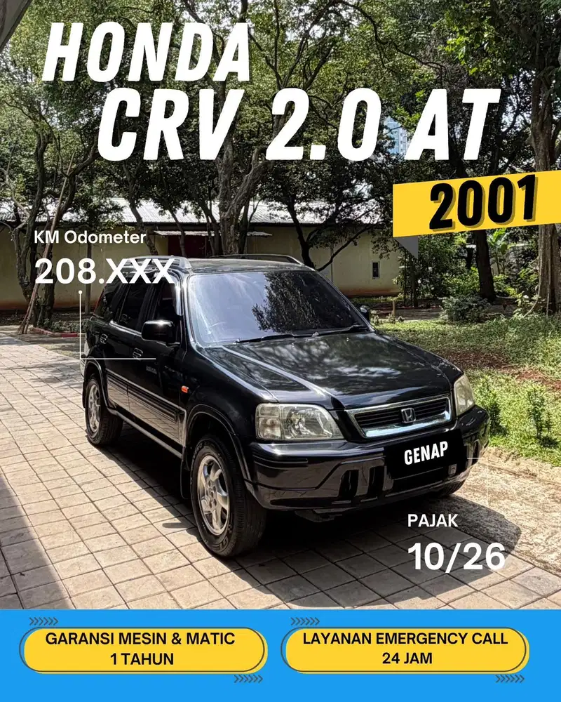 HONDA CR-V 2.0 2001 AT MATIC / GENAP
