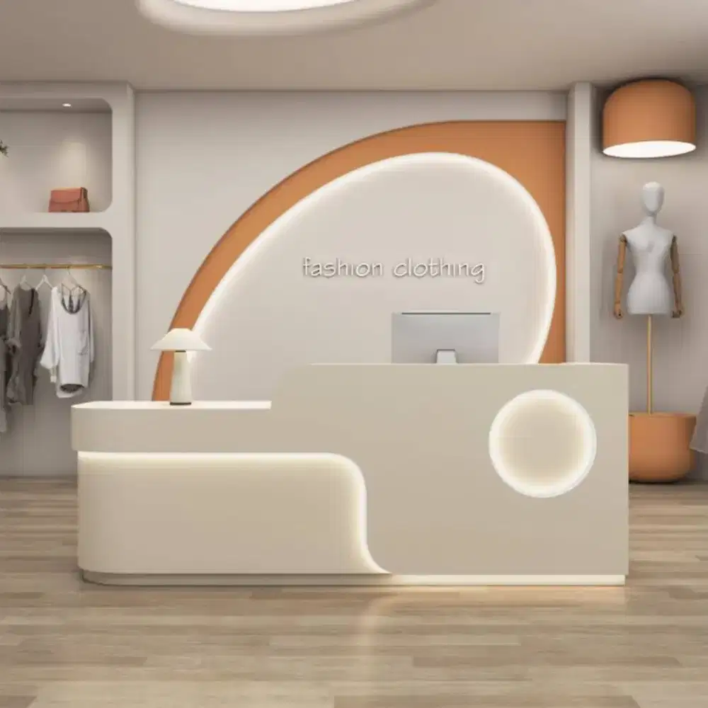 Meja Cashier Custom Meja Kasir Toko Meja Pelayanan Meja Outlet