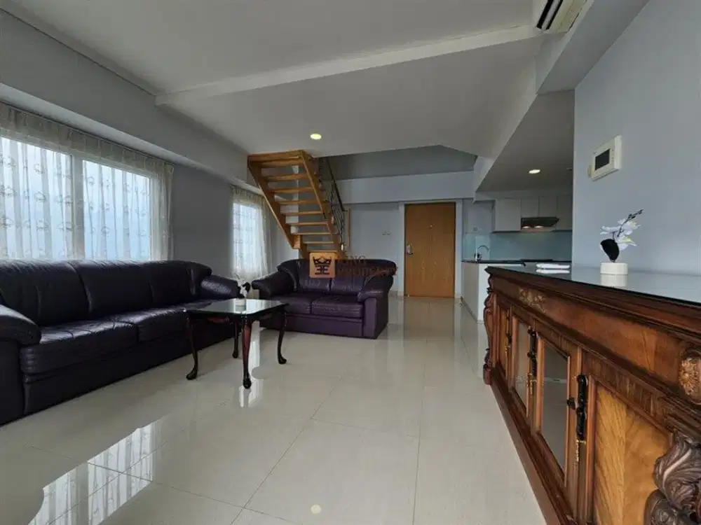 Dekat Stasiun TV RCTI, Puri Indah Mall, Disewa Apt 2 Lantai Mezzanine Maqna Residence Furnish Bagus, Fasilitas Kolam Renang, Sky Terrace, Gym.