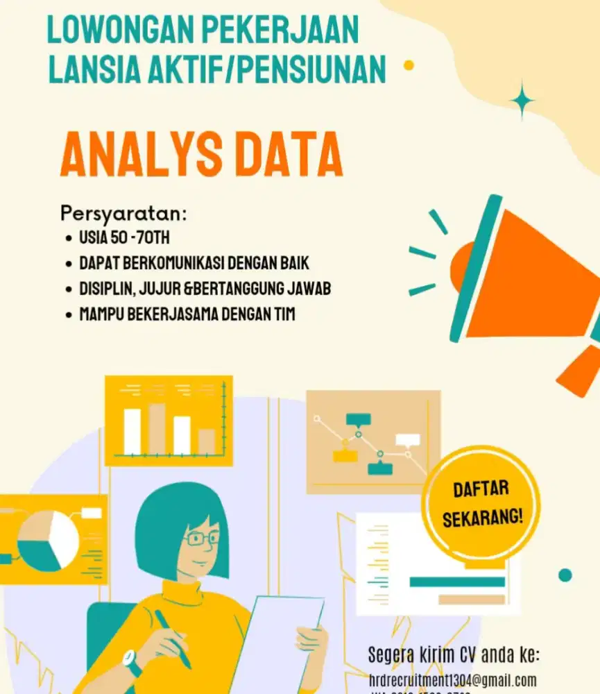 DIBUTUHKAN CEPAT! BATAS AKHIR APRIL 2026