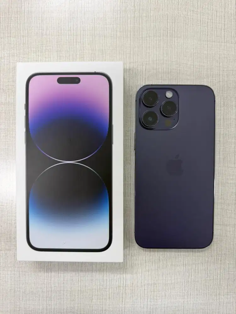 DIJUAL IPHONE 14 PRO MAX 256GB - FULLSET, NO MINUS, MULUS!