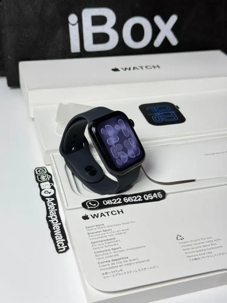 Apple watch se gen 3 44mm midnight ibox bh 100 on januari 2027 iwatch