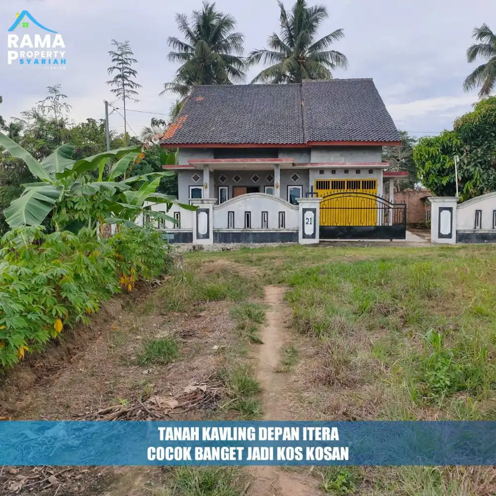 DEPAN KAMPUS ITERA KORPRI! TANAH KAVLING DIJUAL MURAH