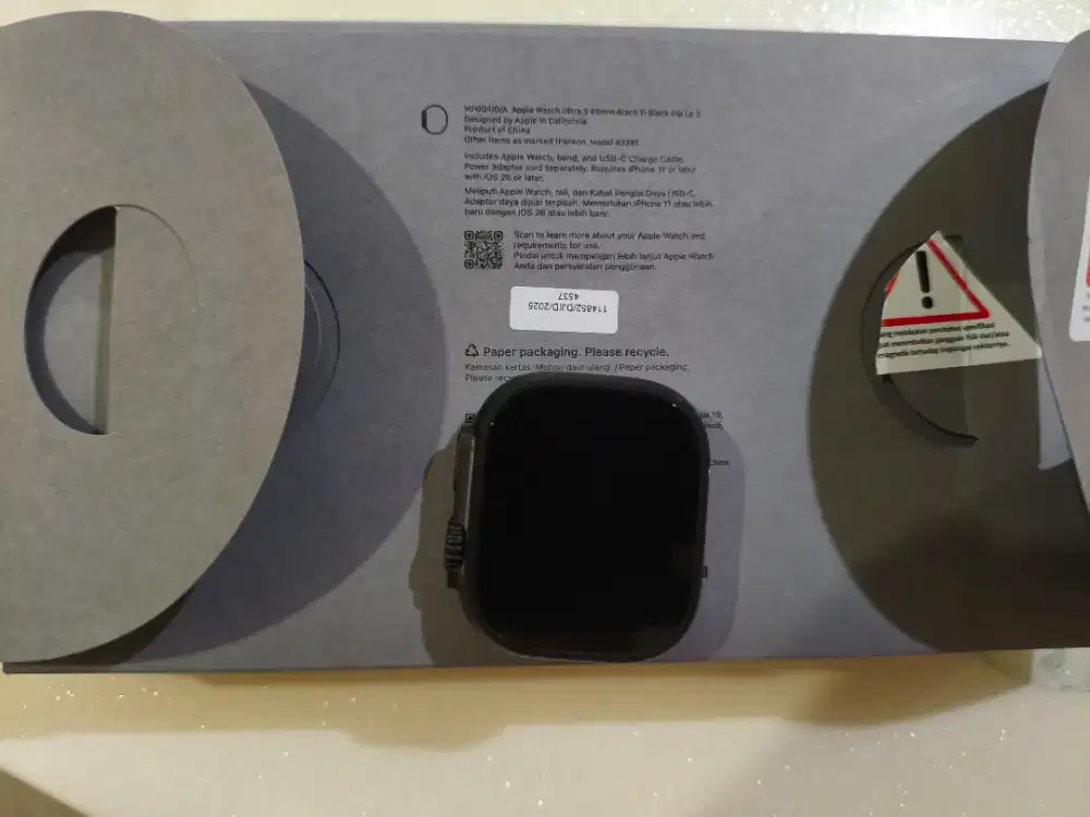 Apple watch ultra 3 black grsi resmi ibox 8 bulan
