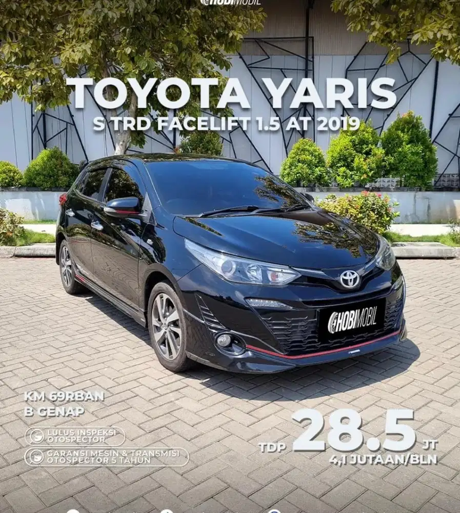 Unit : Yaris S Trd Facelift 1.5 AT Thn 2019