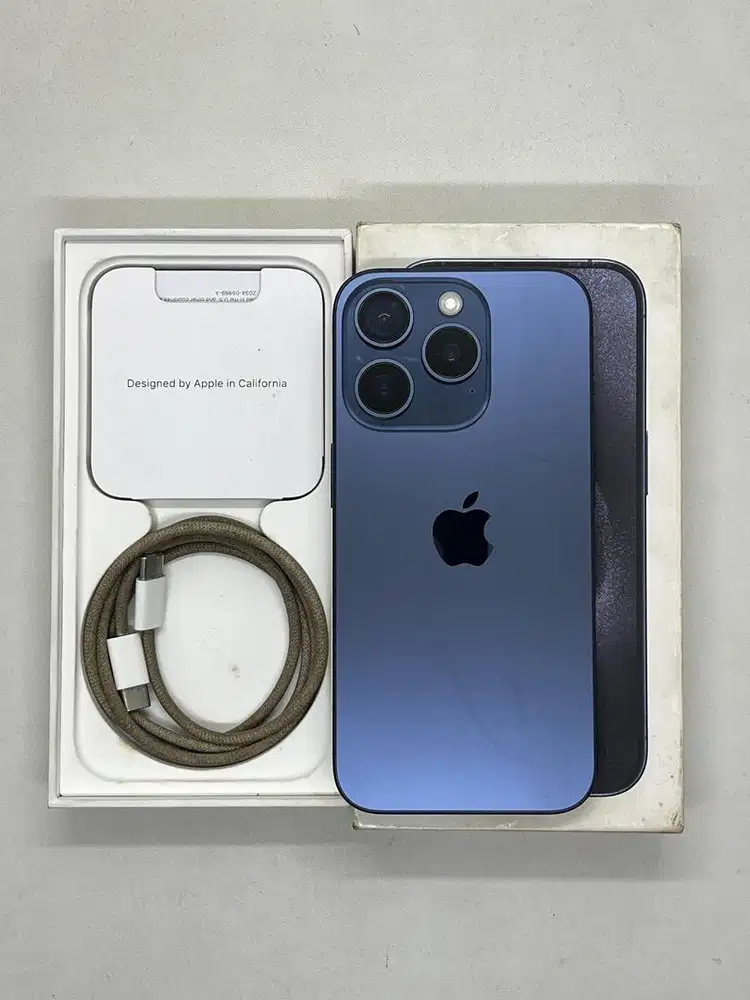 iPhone 15 Pro 128GB Resmi ex iBox Blue Titanium