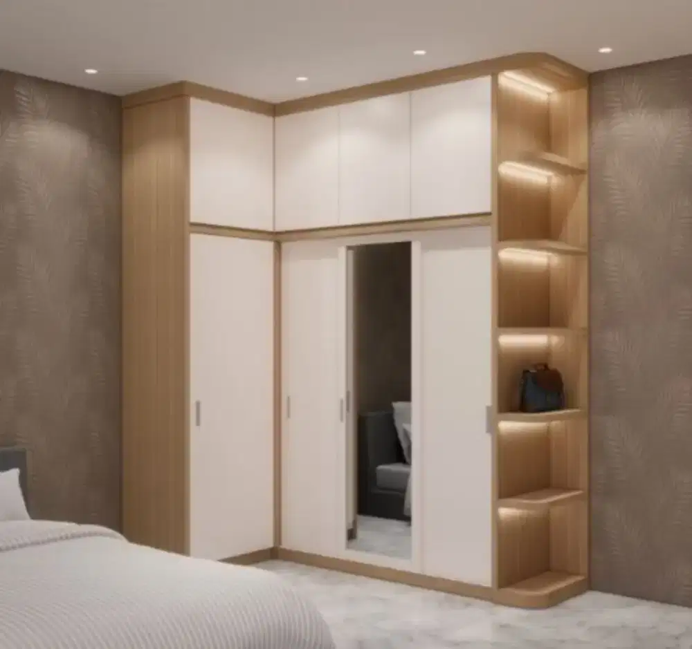 Lemari Pakaian Minimalis Custom