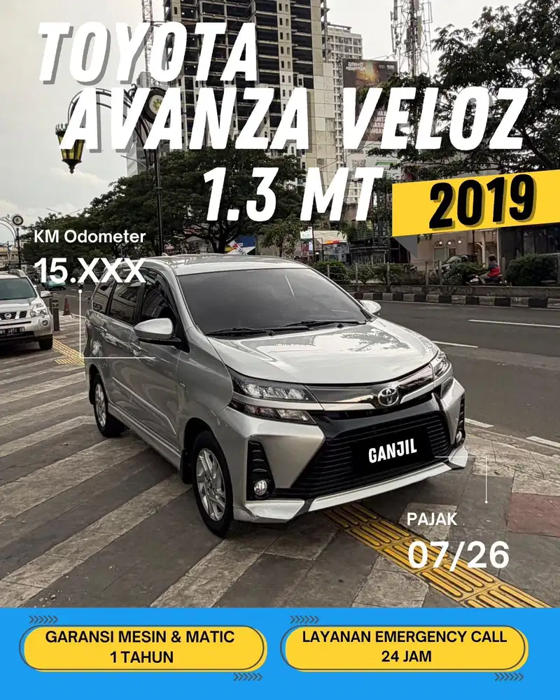 TOYOTA AVANZA VELOZ 1.3 2019 MT MANUAL / GANJIL