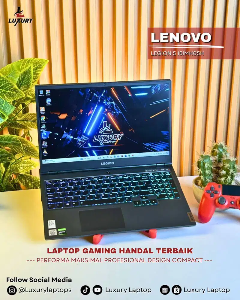 LAPTOP GAMING LENOVO LEGION 5 15IMH05H I7 GTX 1660TI SSD 512GB RAM16GB
